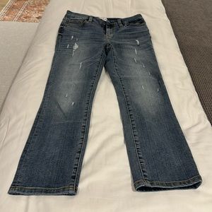 Studio Blue size 26 distressed ankle length jeans